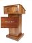 Full Size Wood Pulpit Mahogany Wood with Dark Finish