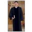 Pulpit Robes Black w/ Velvet Panel - Medium