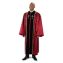 Pulpit Robes Burgundy Jacquard w/ Black Velvet - Large