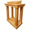 Four Column Large Wood Pulpit Medium Oak Finish