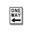 One Way Sign, Left Arrow