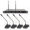 Kingdom V5 Wireless Mic System with 4 Podiums