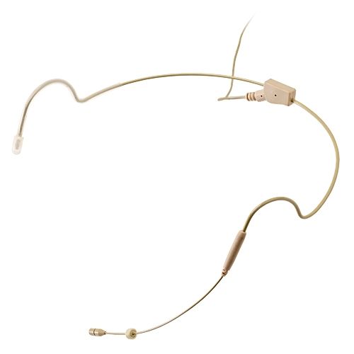 AVTronics AVT-2EP Dual Earpiece Mic - AVTronics, Samson, Kingdom SYSV5 or AKG -Beige