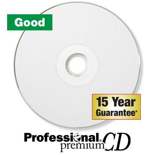 Kingdom Professional Premium Blank Printable CDs - White Inkjet