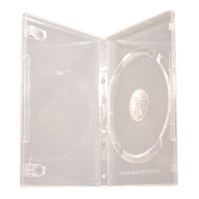 1-Disc Capacity Commercial DVD-CD Case - Clear