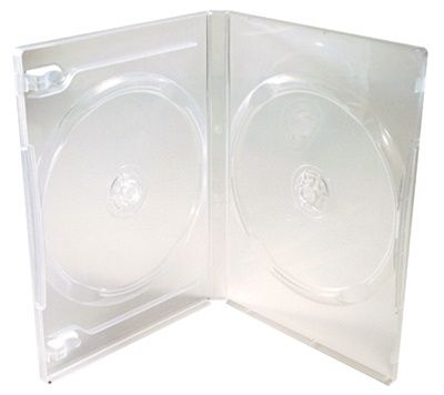 2-Disc Capacity Commercial DVD-CD Case - Clear