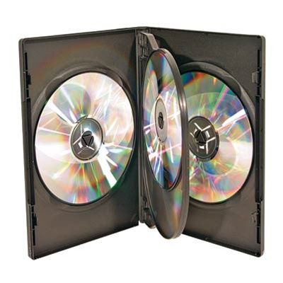 4-Disc Capacity Commercial DVD-CD Case - Black