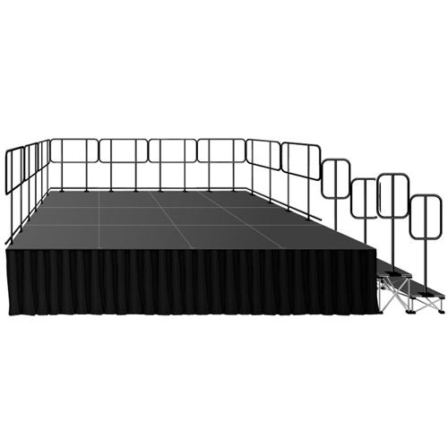 Intellistage Portable Deluxe Stage Kit w/ 24" Riser