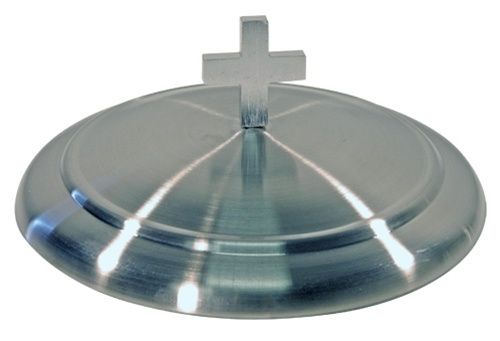 Communion Bread Plate Cover - Stainless Steel - 6.5"