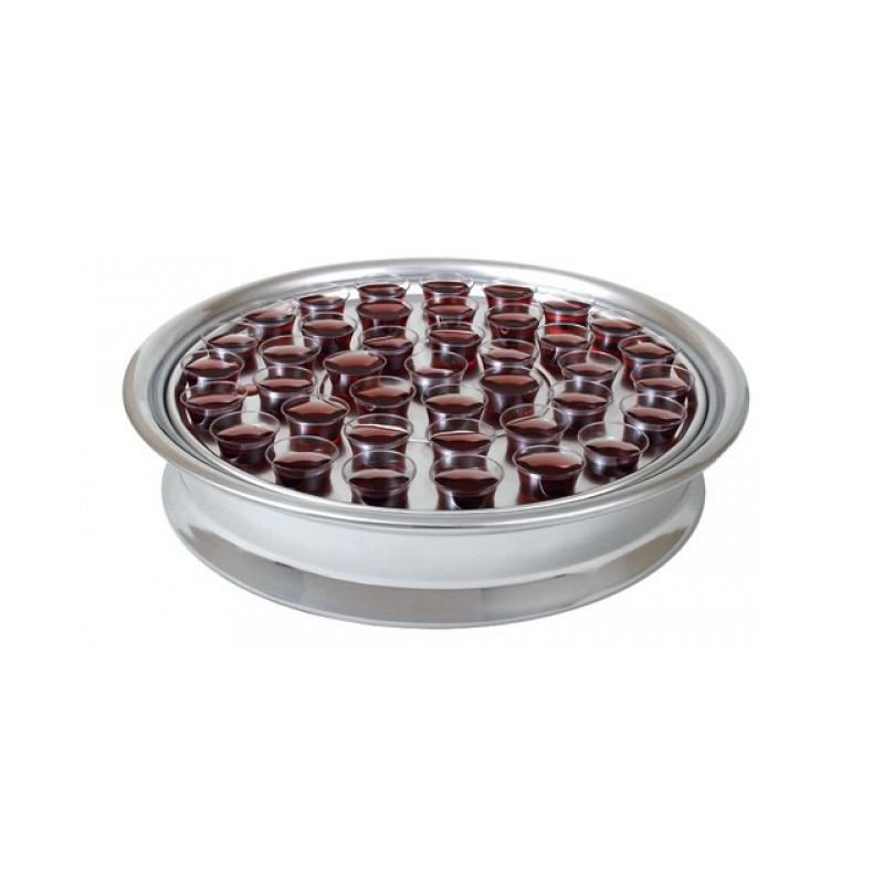 Stainless Steel Communion Tray - Silvertone 