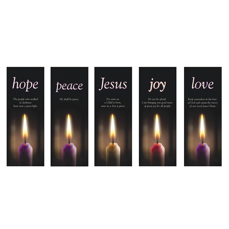 Hope, Peace, Jesus, Joy, and Love - Set of 5