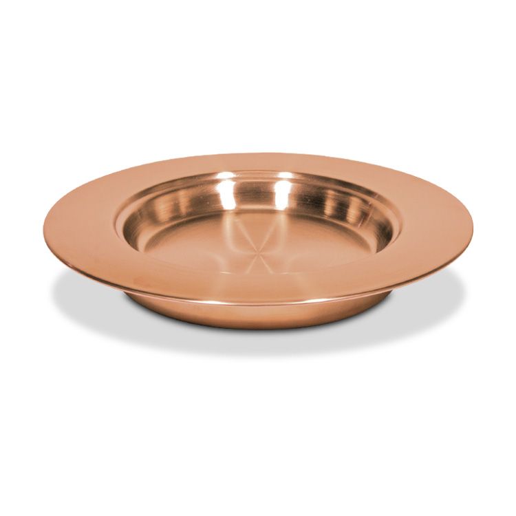 Communion Stacking Bread Plate - Copper Plated Stainless Steel - 10 Inch : Enhance Your Sacred Ceremonies