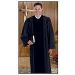 Pulpit Robes Black w/ Velvet Panel - Large