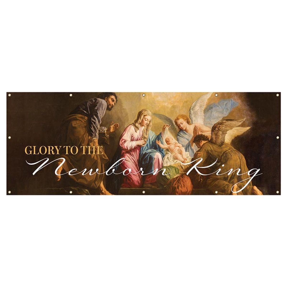 Glory to the Newborn King Banner - Indoor / Outdoor