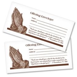 Church Offering Envelopes (100-Pack) - Praying Hands