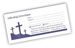 Offering Envelopes - Three Crosses Design