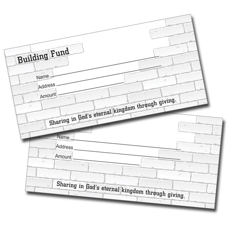 Building Fund Offering Envelopes - 100 Qty