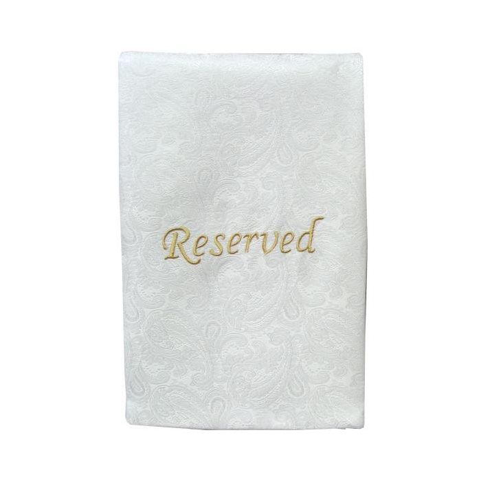 Pew Sash - Reserved - White Sash