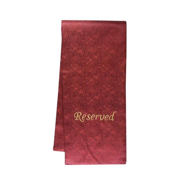 Pew Sash - Reserved - Burgundy Sash