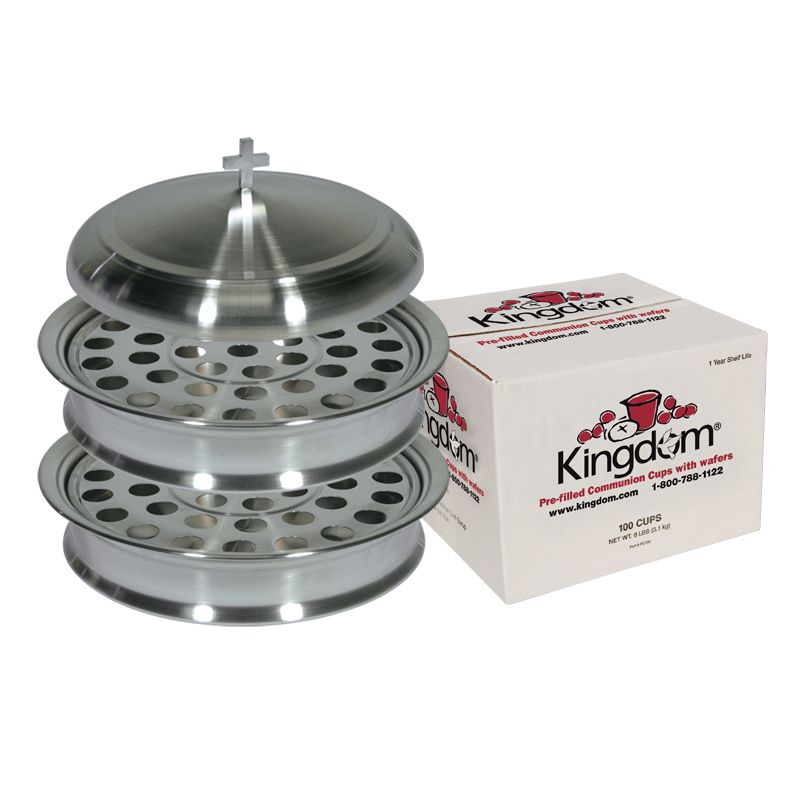 Stainless Steel Communion Ware Set for 80 People