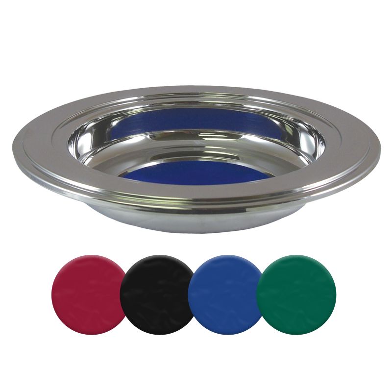 Silver Offering Plate with 4 Color Pads