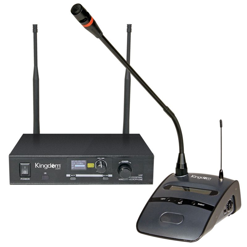 Kingdom Wireless Multi-Channel Mic System with Podium Mic