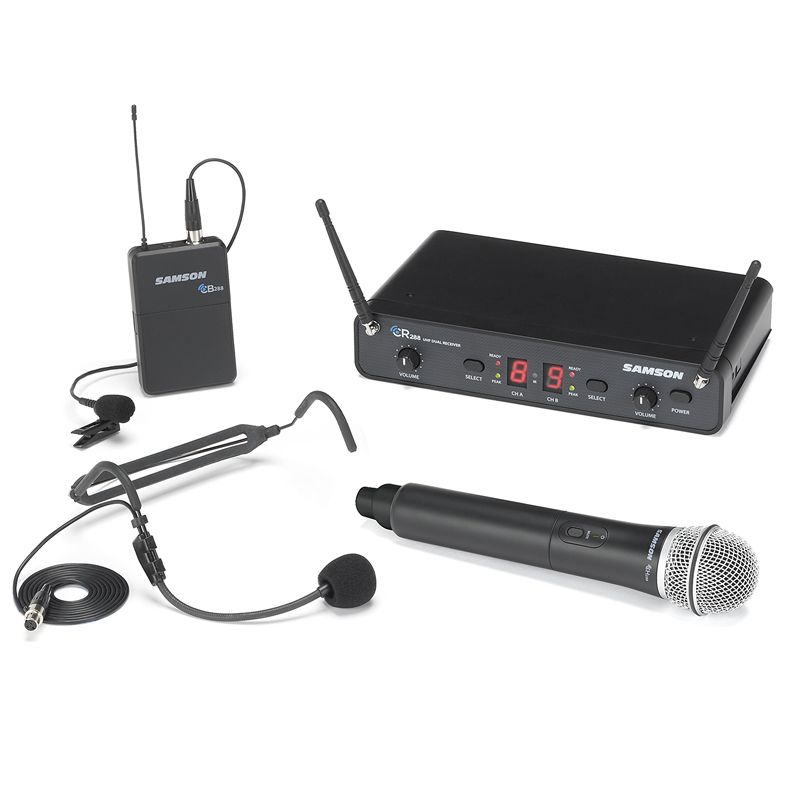 Samson Concert 288 Dual Lapel and Headset System - H Band