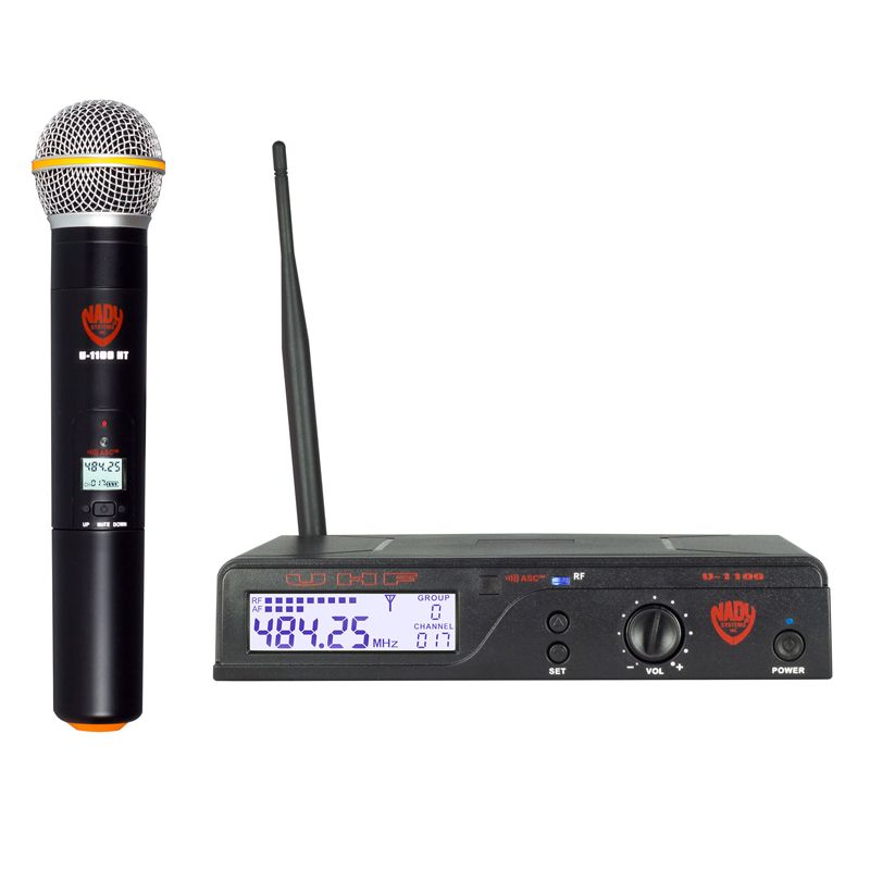 Nady U-1100 HT – 100 Channel UHF Handheld Wireless Microphone System Band B