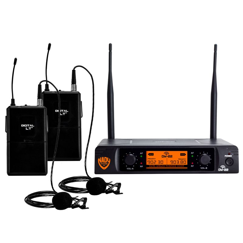 Nady DW-22 Dual Digital Wireless Lapel Microphone System