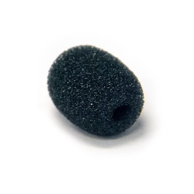 Black Mini Windscreen for Avtronics Earworn Mics